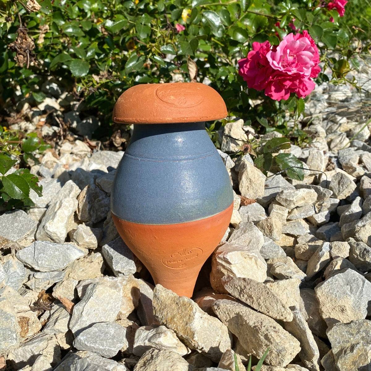 Ollas à planter 0,5 L - Bleu émaillée - Mes Courses En Vrac - Image 1