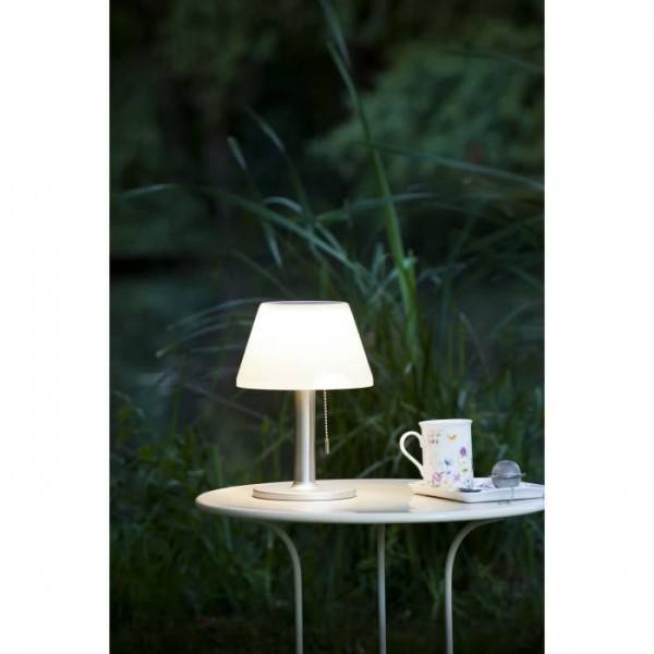 Lampe de table solaire G2 tres éclairante - GALIX - 100 Lumens - Plastique et tube en inox - Image 1