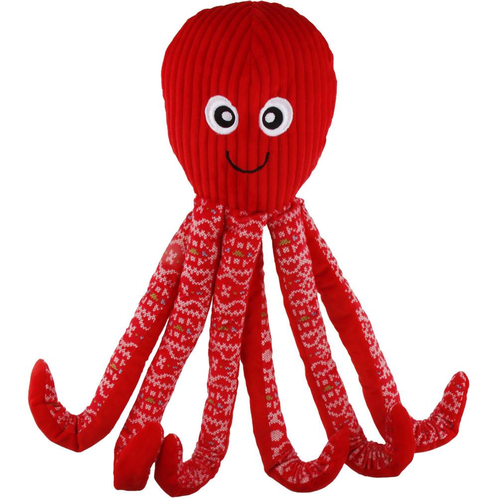 Flamingo - Jouet Noël Pulpa Poulpe Rouge 50 cm pour chien - Flamingo FL-523236 - Image 1