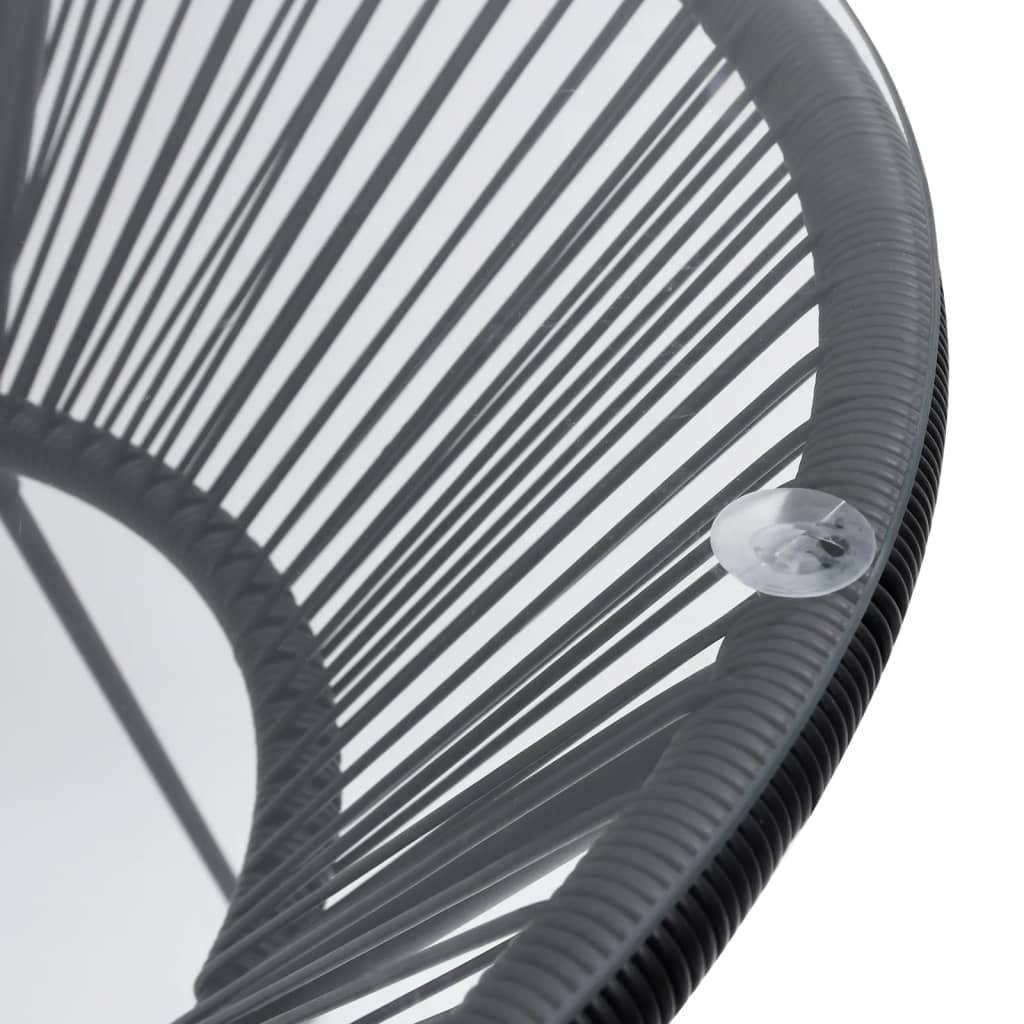 ComfortXL - Salon de Jardin 5p Rotin PVC Rond Table Ronde Ø70cm Extérieur Noir – ComfortXL Outdoor Living - Image 5