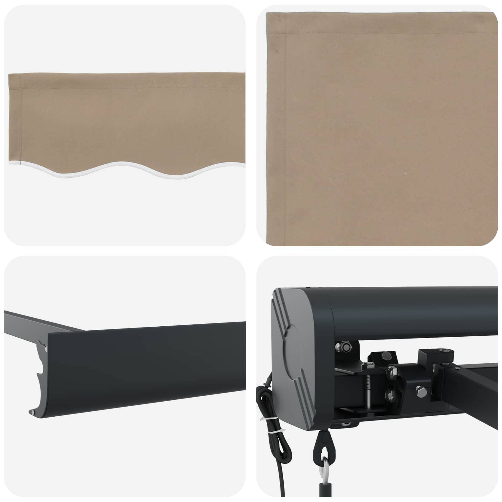 Prolenta Premium - Store banne aluminium thermolaqué beige 380 x 20 cm - Prolenta premium p3392.3 - Image 6