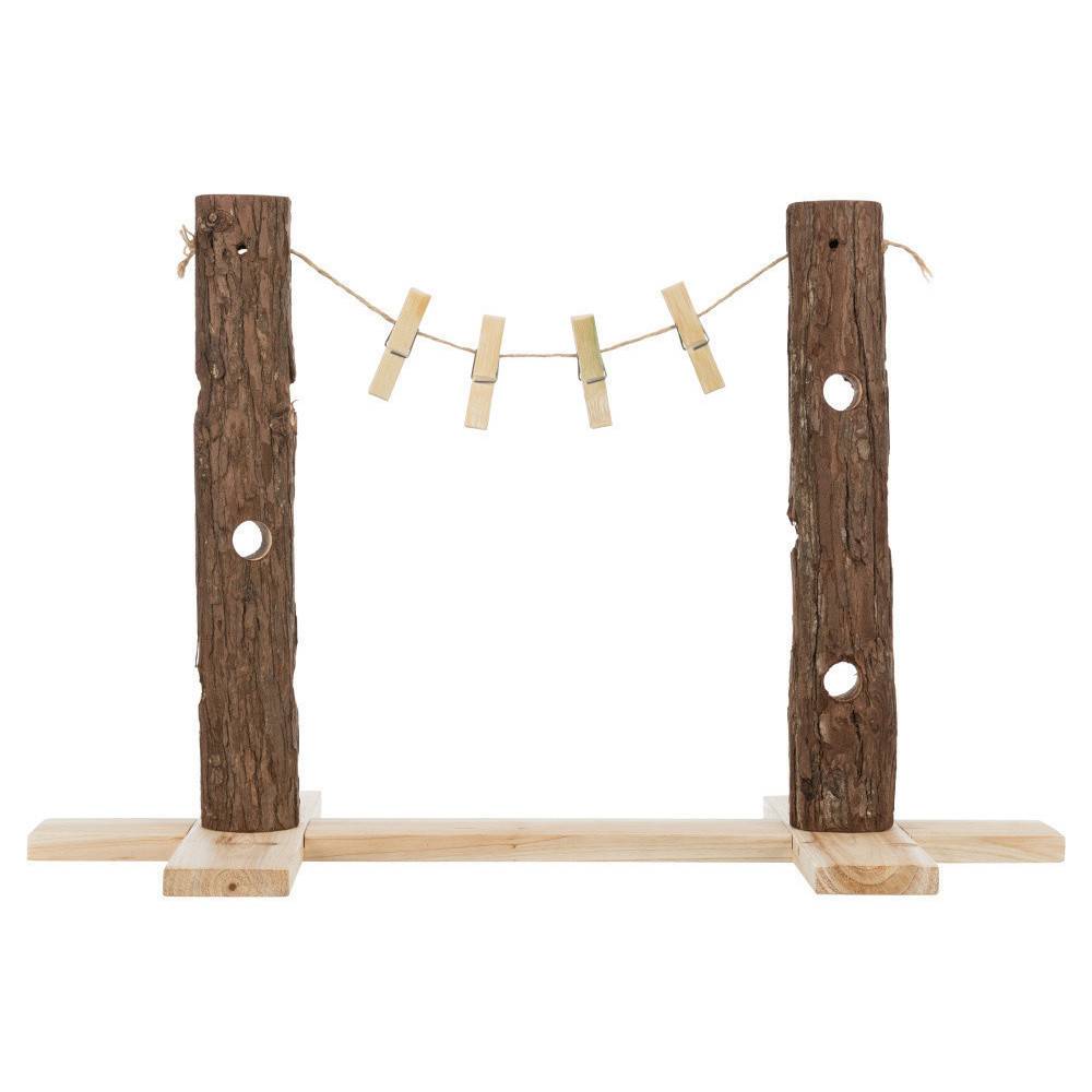 Trixie - Duo tronc d'arbre pour aliments 53 x 34 x 25 cm pour lapins - Image 4