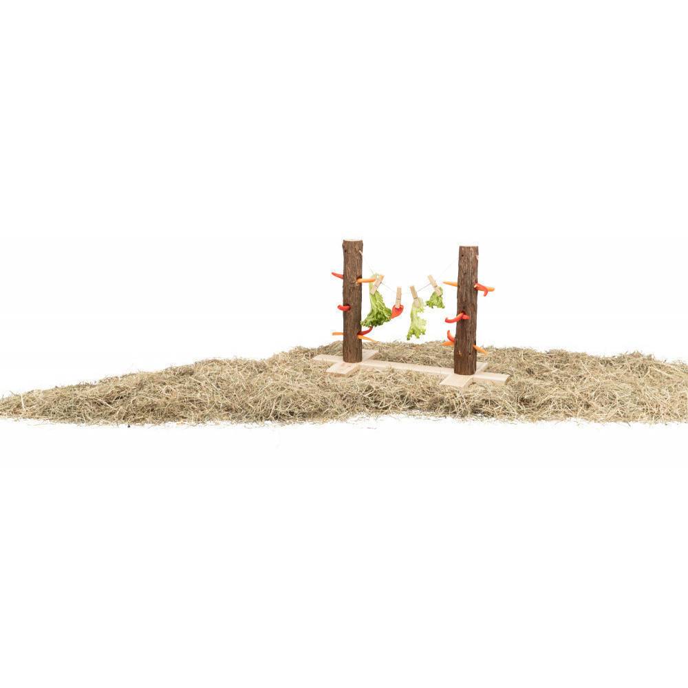 Trixie - Duo tronc d'arbre pour aliments 53 x 34 x 25 cm pour lapins - Image 3