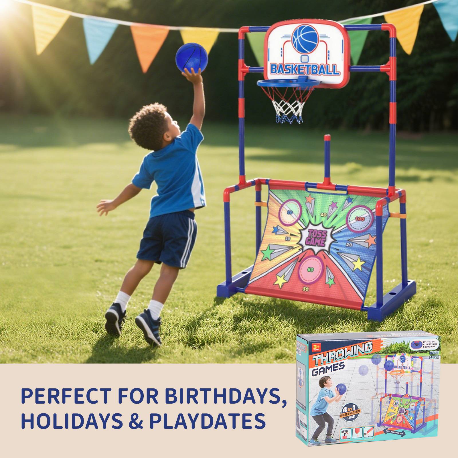 Jeu Ensemble De Basket-ball Shoot & Score, Jouet Interactif Pour Enfants Et Parents | SHEIN Arcade Basket