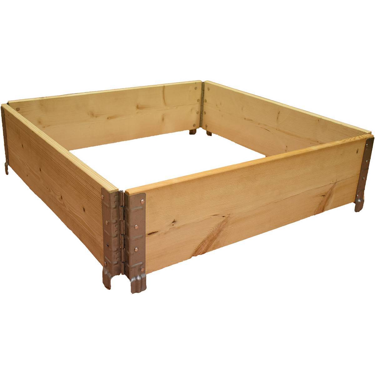 Carré potager en bois naturel 800x800mm - Image 1