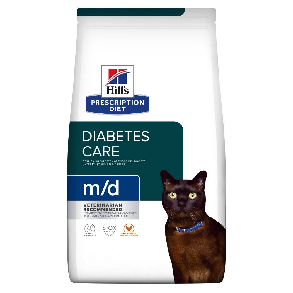 CROQUETTES CHAT ADULT PRESCRIPTION DIETS M/D DIABETES / WEIGHT MANAGEMENT - HILL'S 3 kg - Image 1