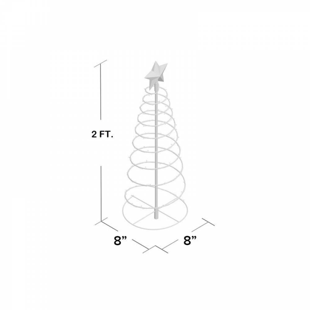 (Blanc chaud) décoration d'arbre de noël artificiel solaire extérieur, lumières de jardin solaires, décoration d'arbre lumineux LED de noël - Image 5