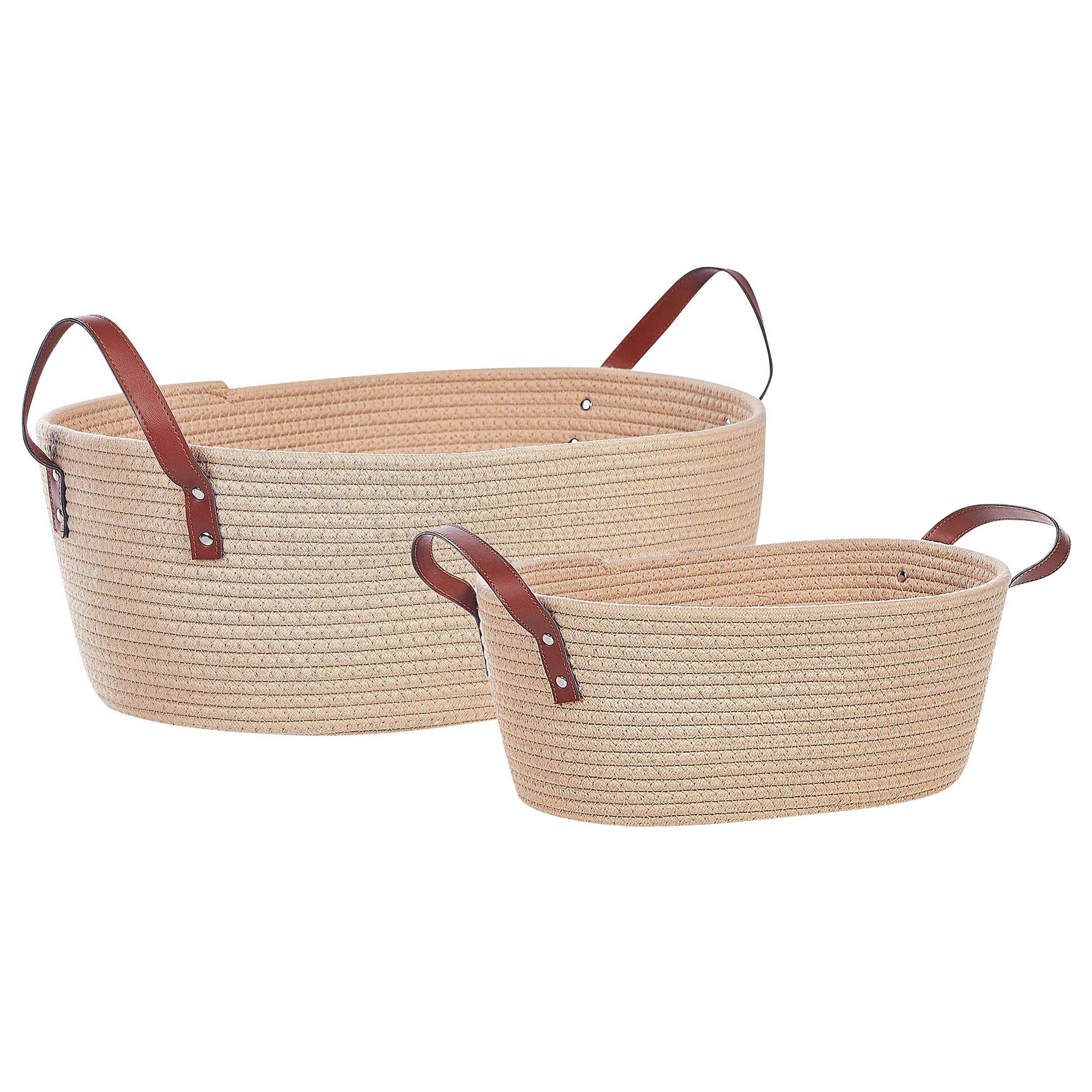 Beliani - Corbeille Coton Beige clair GISSAR - Beliani - Image 2