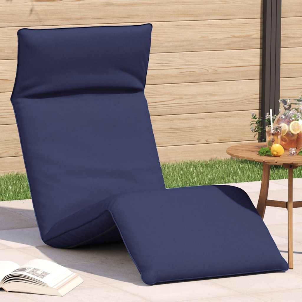 Vidaxl - Transat pliant bleu marine 175 x 54 x 8,5 cm tissu Oxford vidaXL 4019768 - Image 1