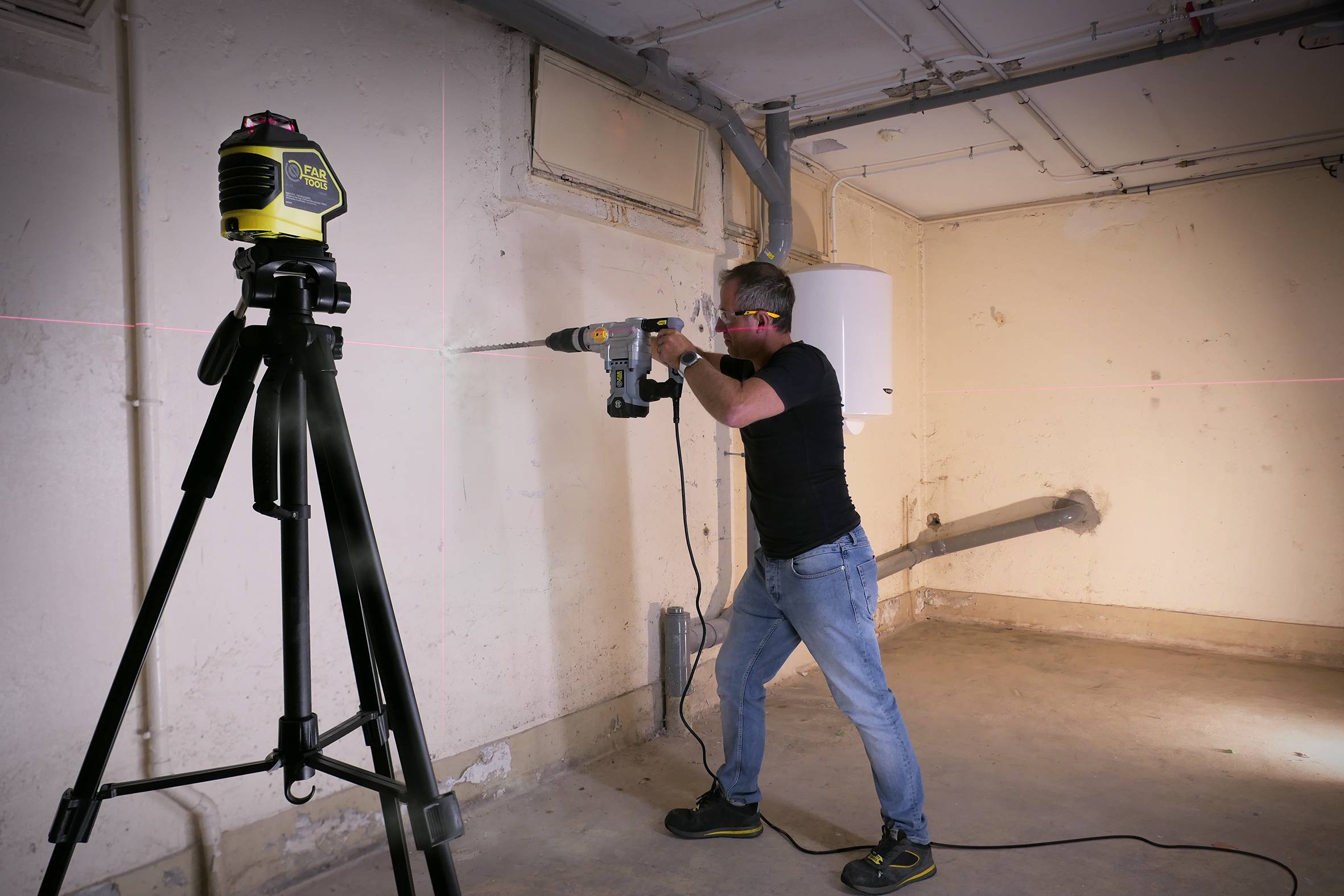 Niveau laser horizontal à 360°, portée de 20m FARTOOLS - Image 4