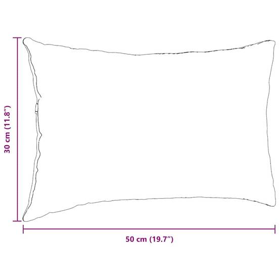 Set de 2 Coussins Rectangulaires Velours Côtelé Housse Amovible pour Décoration Rose 50x30 cm – ComfortXL Outdoor Living - Image 9