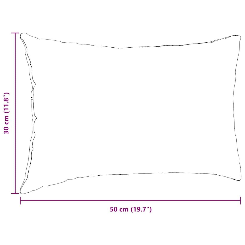 Set de 2 Coussins Rectangulaires Velours Côtelé Housse Amovible pour Décoration Rose 50x30 cm – ComfortXL Outdoor Living - Image 9