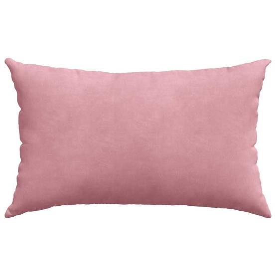 Set de 2 Coussins Rectangulaires Velours Côtelé Housse Amovible pour Décoration Rose 50x30 cm – ComfortXL Outdoor Living - Image 6