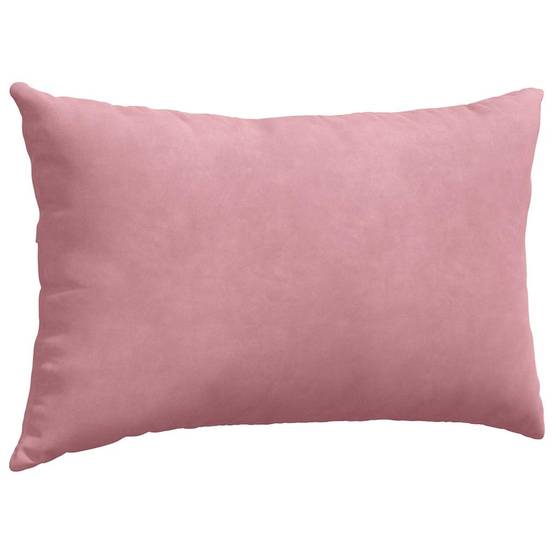 Set de 2 Coussins Rectangulaires Velours Côtelé Housse Amovible pour Décoration Rose 50x30 cm – ComfortXL Outdoor Living - Image 5