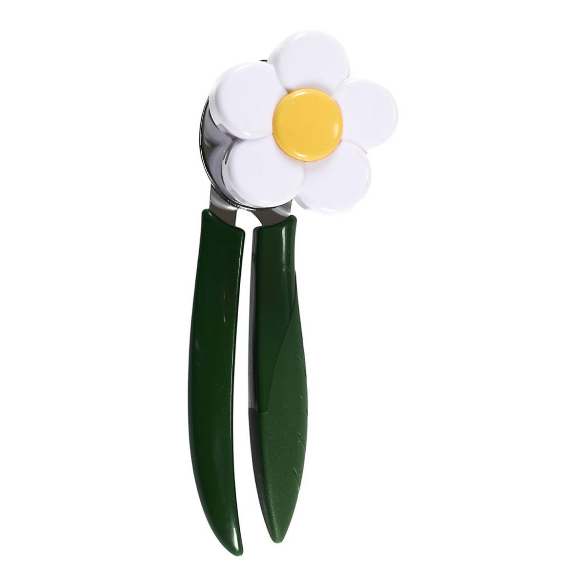 Cook Concept - Ouvre Boîte Design "Floral" 19cm Vert - Image 1