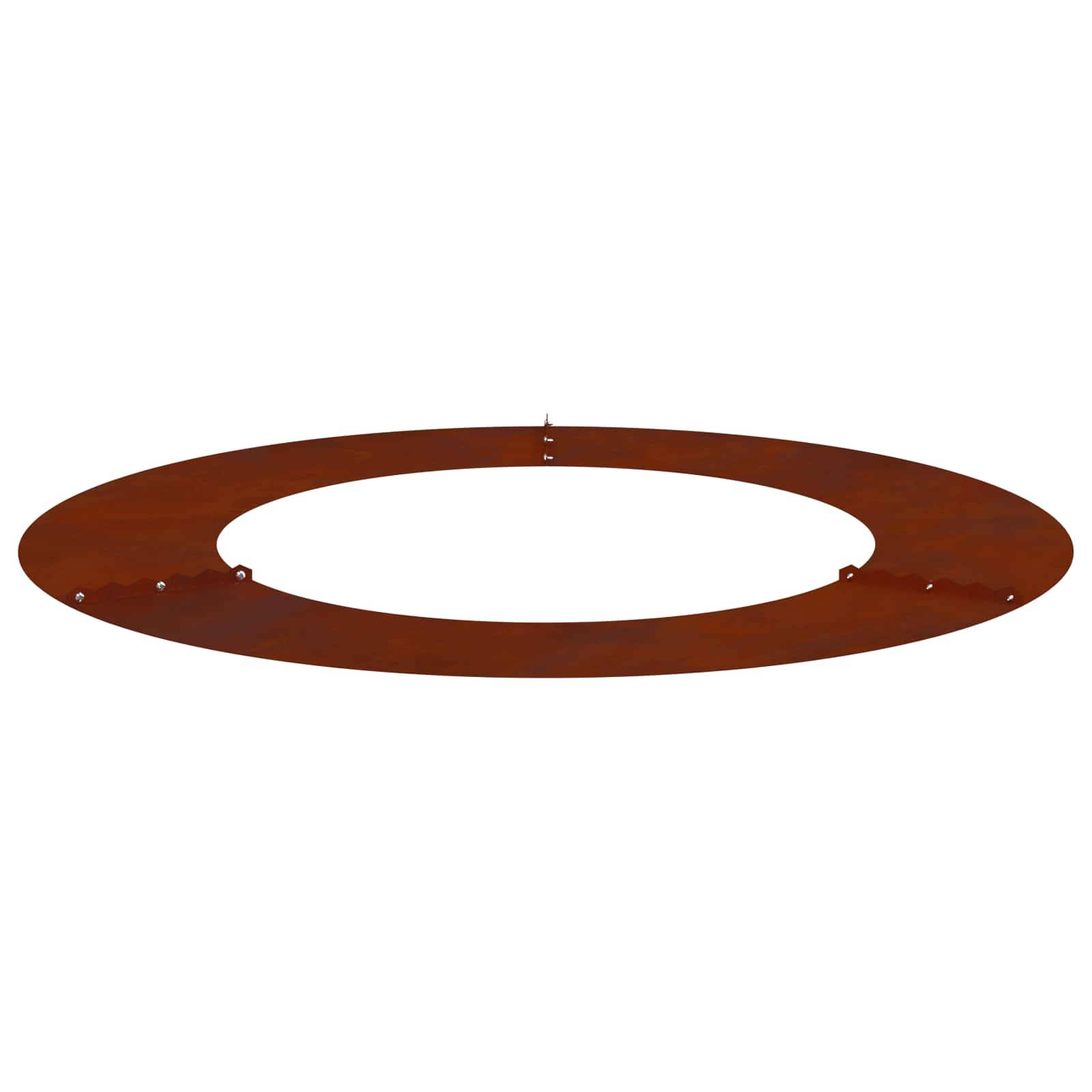 Vidaxl - adapté pour anneau d'arbre plat Marron Ø50 / 80 cm Acier patiné vidaXL 873702 - Image 6