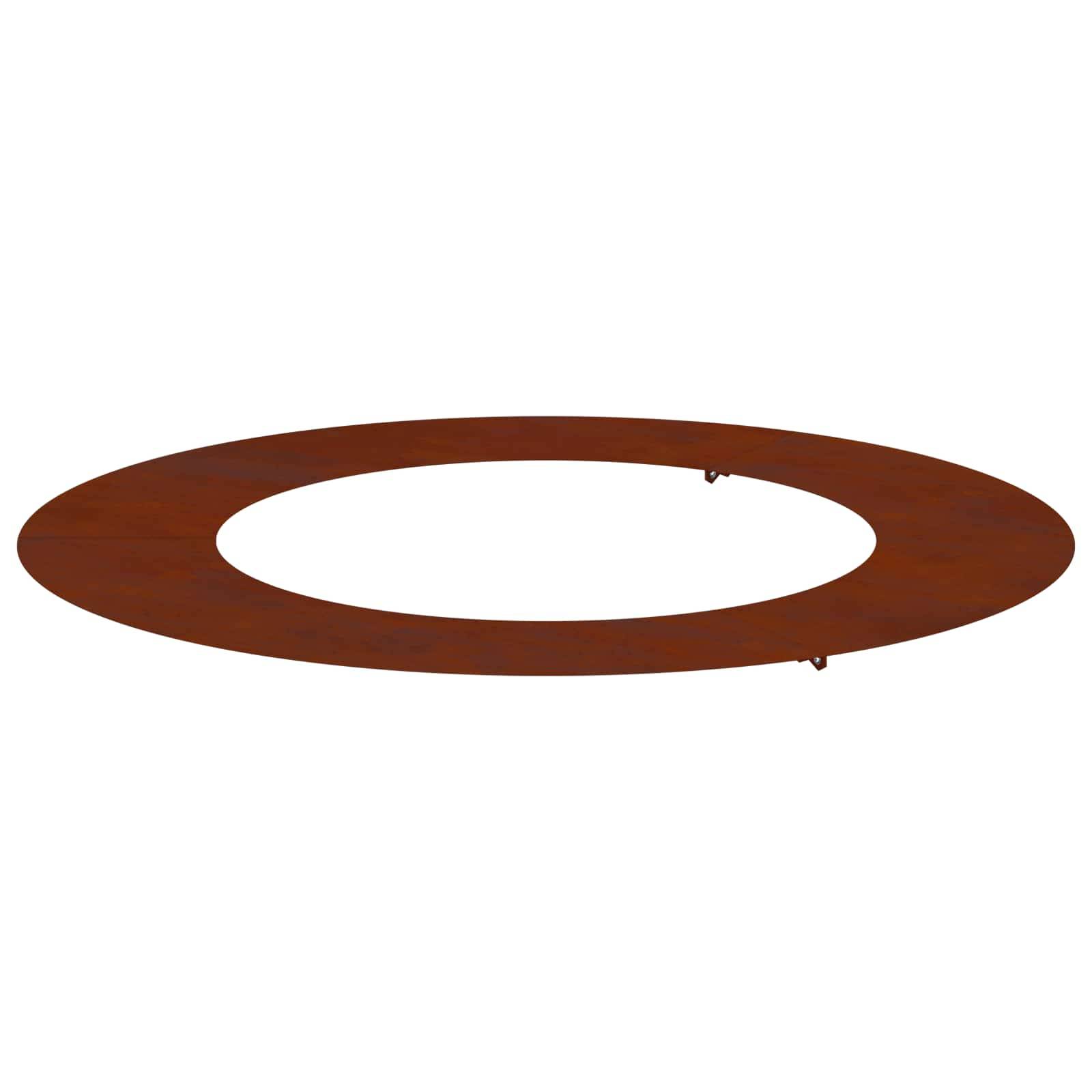 Vidaxl - adapté pour anneau d'arbre plat Marron Ø50 / 80 cm Acier patiné vidaXL 873702 - Image 2