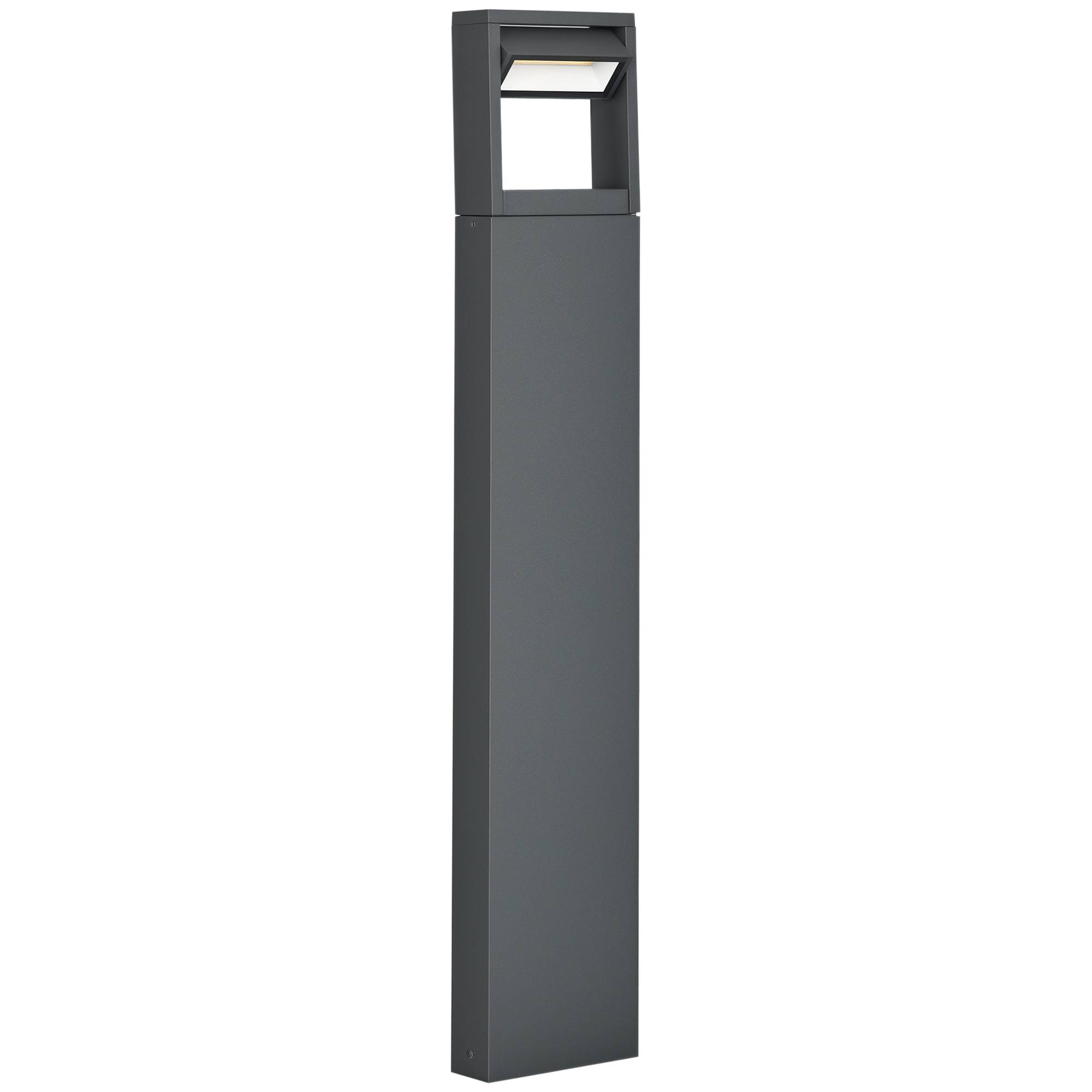 PANGIVO - Borne de jardin LED aluminium gris foncé 16 x 5 x 90 cm - PANGIVO - Image 1