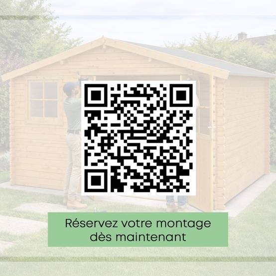 Garage en bois marron Varpa 16,83 m2 - Image 4