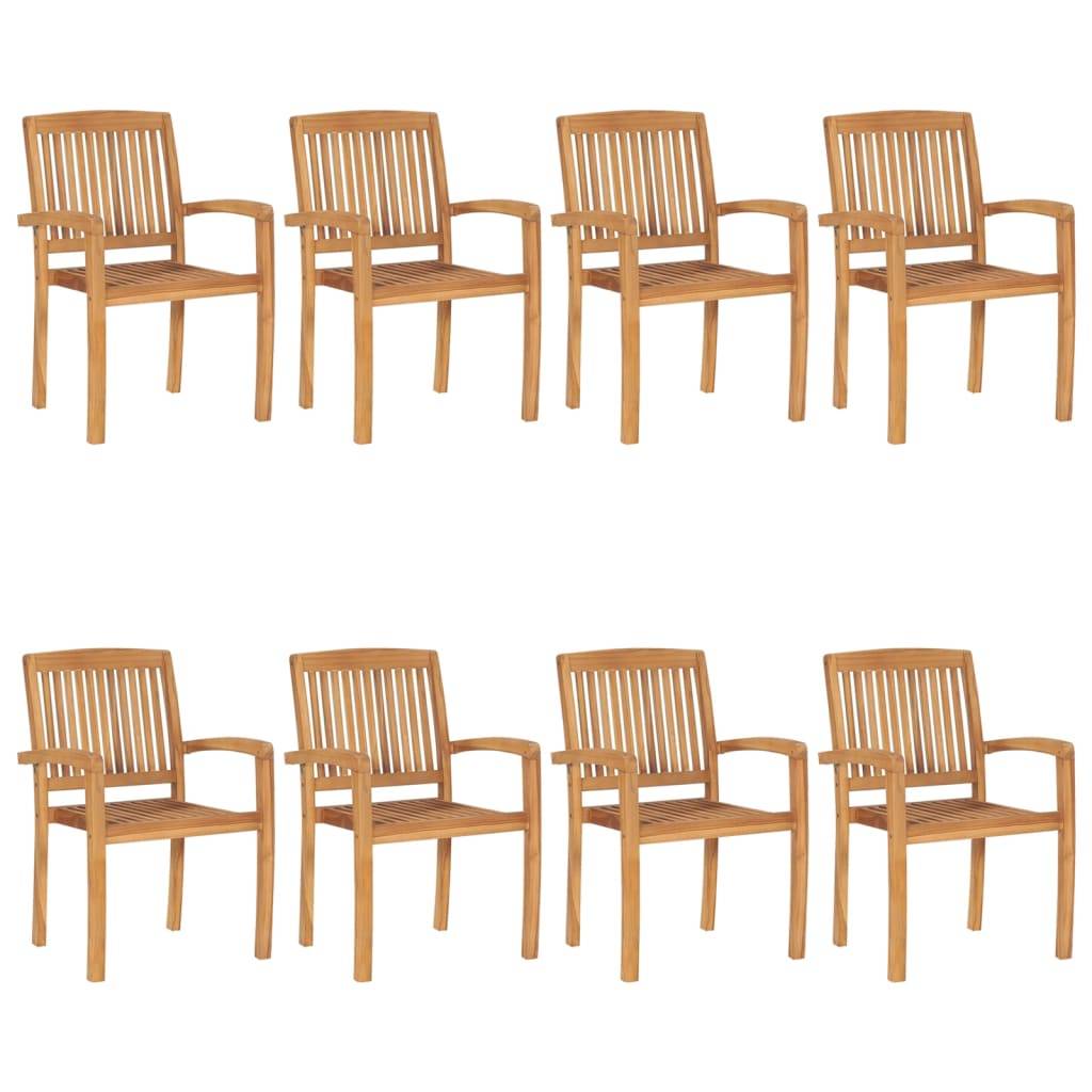 Prolenta Premium - Lot de 8 Chaise bois composite Vilio Beige 60 X 57,5 X 90 cm - P87209B - Image 1