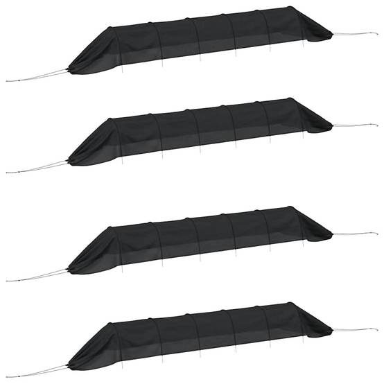Lot de 4 Tunnels de Forçage Acier et Filet PE pour Potager Protection Cultures - ComfortXL Outdoor Living - Image 2