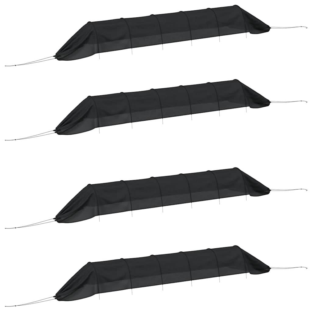Lot de 4 Tunnels de Forçage Acier et Filet PE pour Potager Protection Cultures - ComfortXL Outdoor Living - Image 2