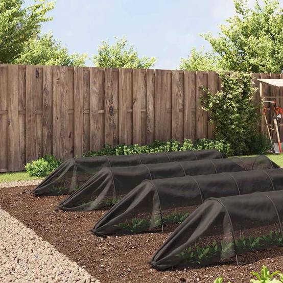 Lot de 4 Tunnels de Forçage Acier et Filet PE pour Potager Protection Cultures - ComfortXL Outdoor Living - Image 3