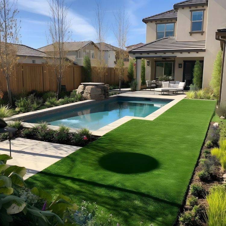 Gazon Synthétique GREEN PRO 38mm - 4Mx25M soit 100m2 - BBE - Image 1