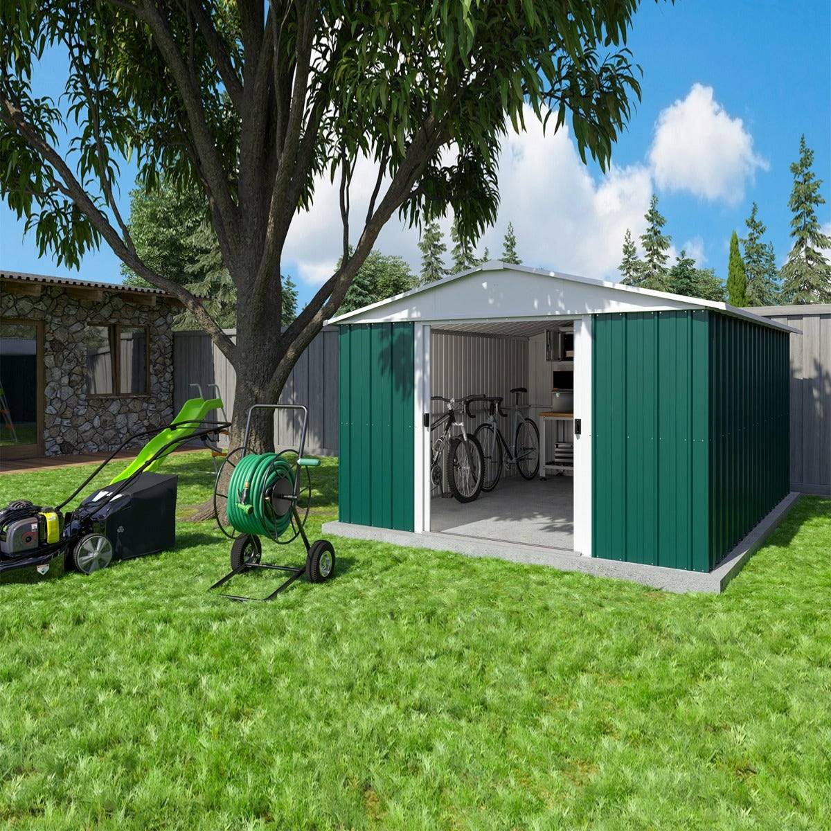 Yardmaster - Abri de jardin métal 12,00m² 1013GEYZ Yardmaster - Image 9