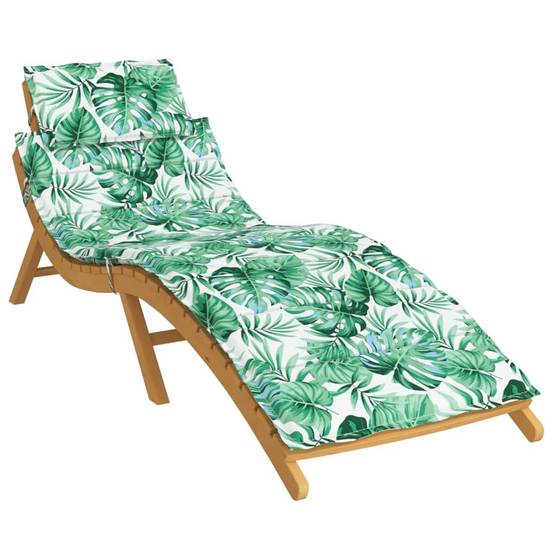 Coussin Bain de soleil | Coussin de chaise longue motif de feuilles tissu oxford Maison Chic - Image 3