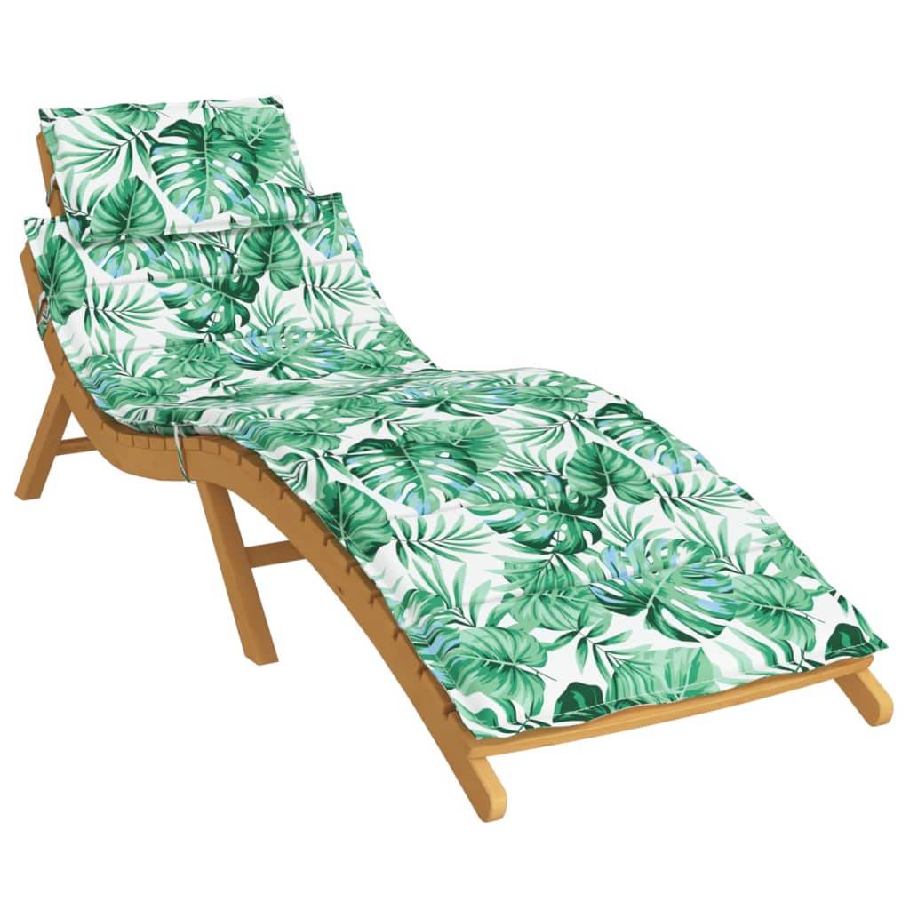 Coussin Bain de soleil | Coussin de chaise longue motif de feuilles tissu oxford Maison Chic - Image 3