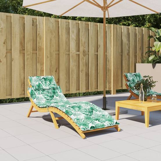 Coussin Bain de soleil | Coussin de chaise longue motif de feuilles tissu oxford Maison Chic - Image 2