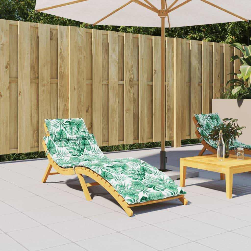 Coussin Bain de soleil | Coussin de chaise longue motif de feuilles tissu oxford Maison Chic - Image 2