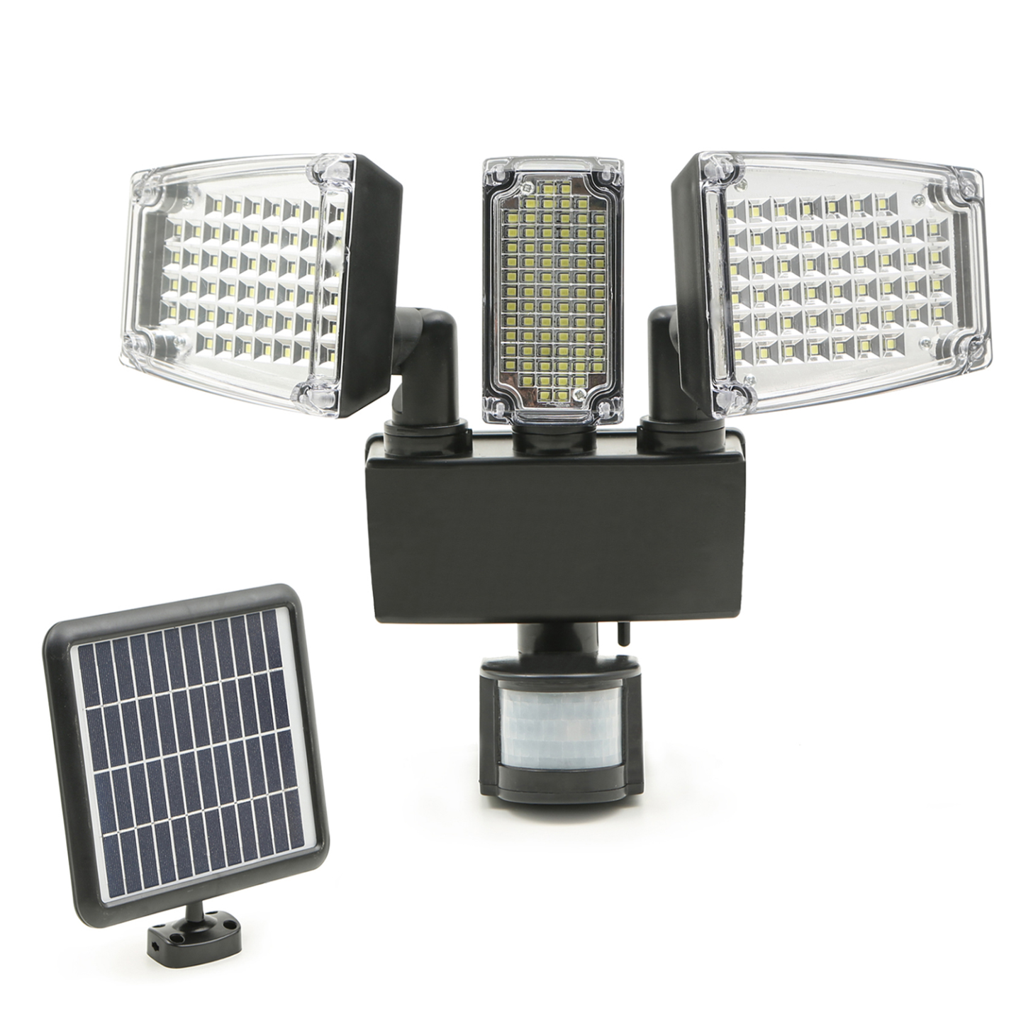 Projecteur solaire 3 têtes 178 LED détecteur de mouvement - Image 2