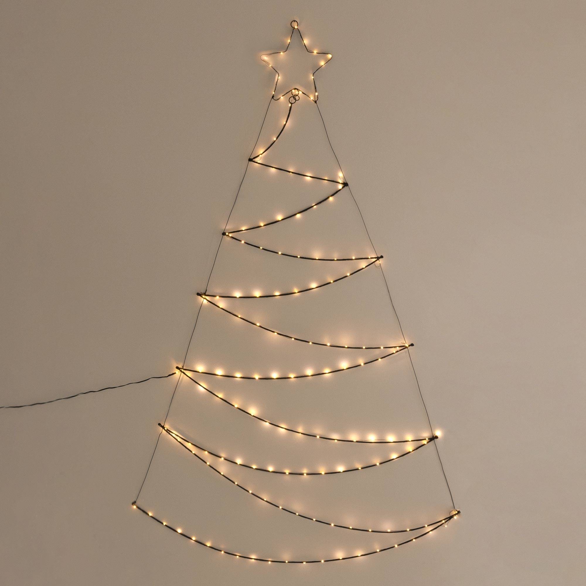 Ecd-Germany - Sapin de Noël LED arbre de lumière décoration d'hiver blanc chaud 150 LED IP-44 - Image 6