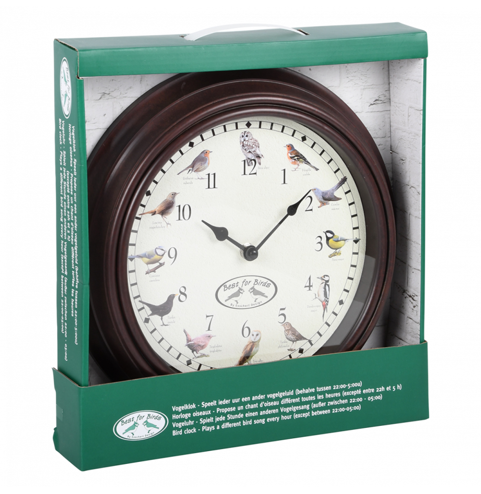 Horloge murale - Chants oiseaux - D 30,1 cm x H 4,5 cm - Image 2