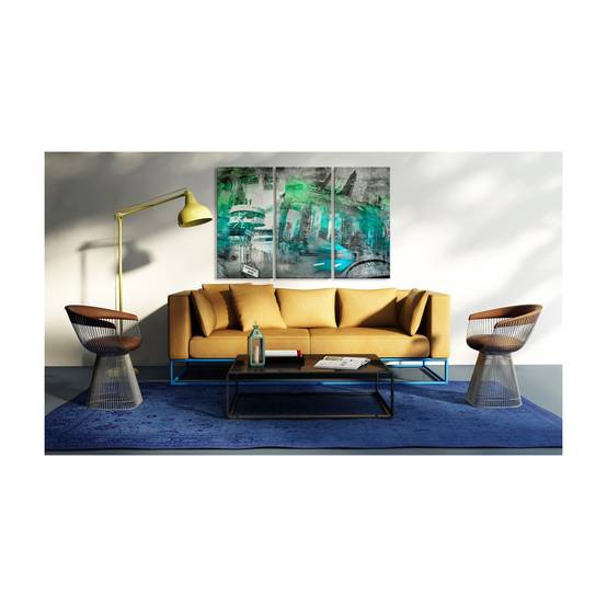 Tableau Imprimé "Berlin Architecture Vert" 80 x 120 cm - Image 2