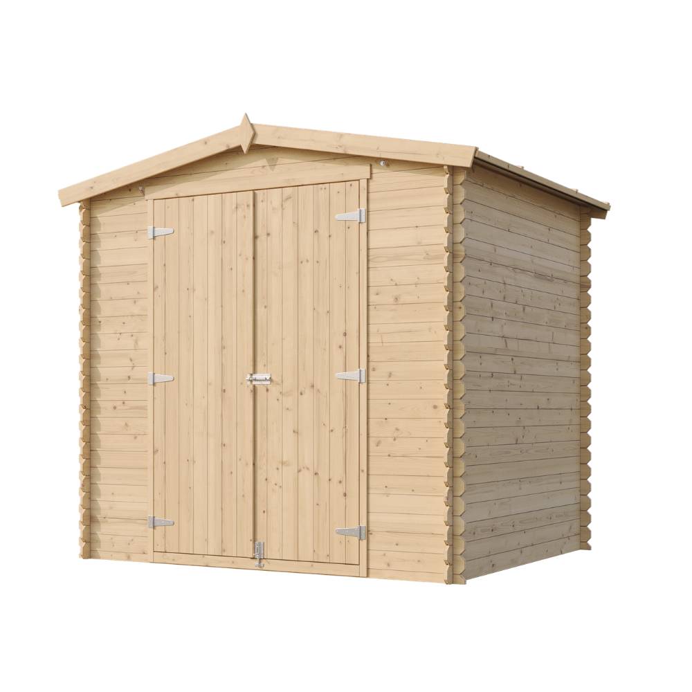 Timbela - Abri de jardin en bois avec plancher - 4.33 m² / 226x236xH224 cm - M369C1+M369G - 19 mm d’épaisseur - Timbela - Image 4