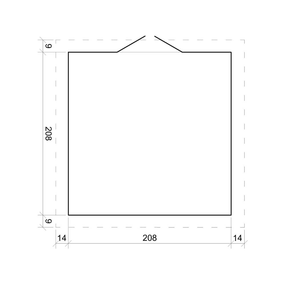 Timbela - Abri de jardin en bois avec plancher - 4.33 m² / 226x236xH224 cm - M369C1+M369G - 19 mm d’épaisseur - Timbela - Image 6