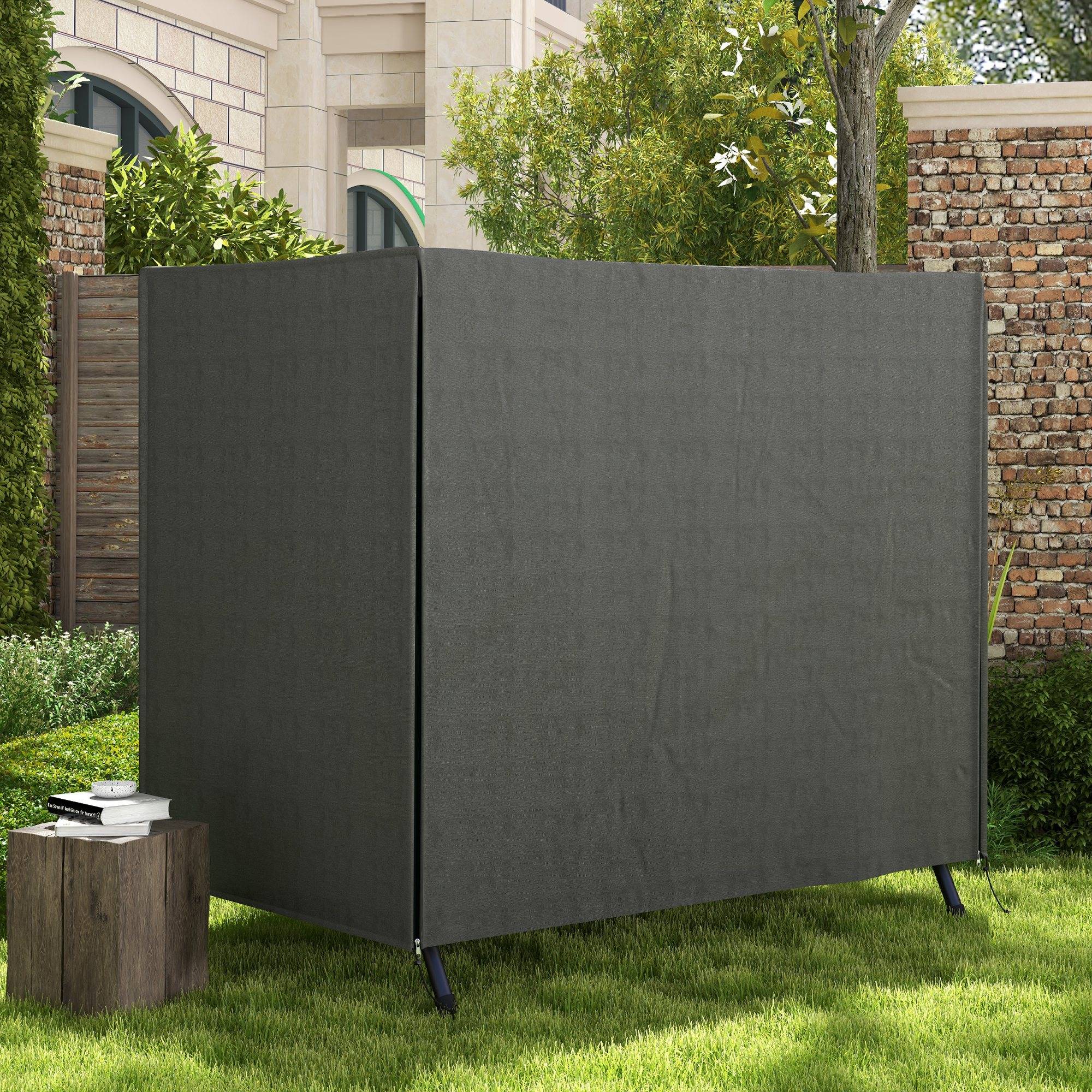 Housse de protection pour balancelle de jardin, housse imperméable pour balancelle Hollywood, 177 x 114 x 152 cm, grise - Image 4