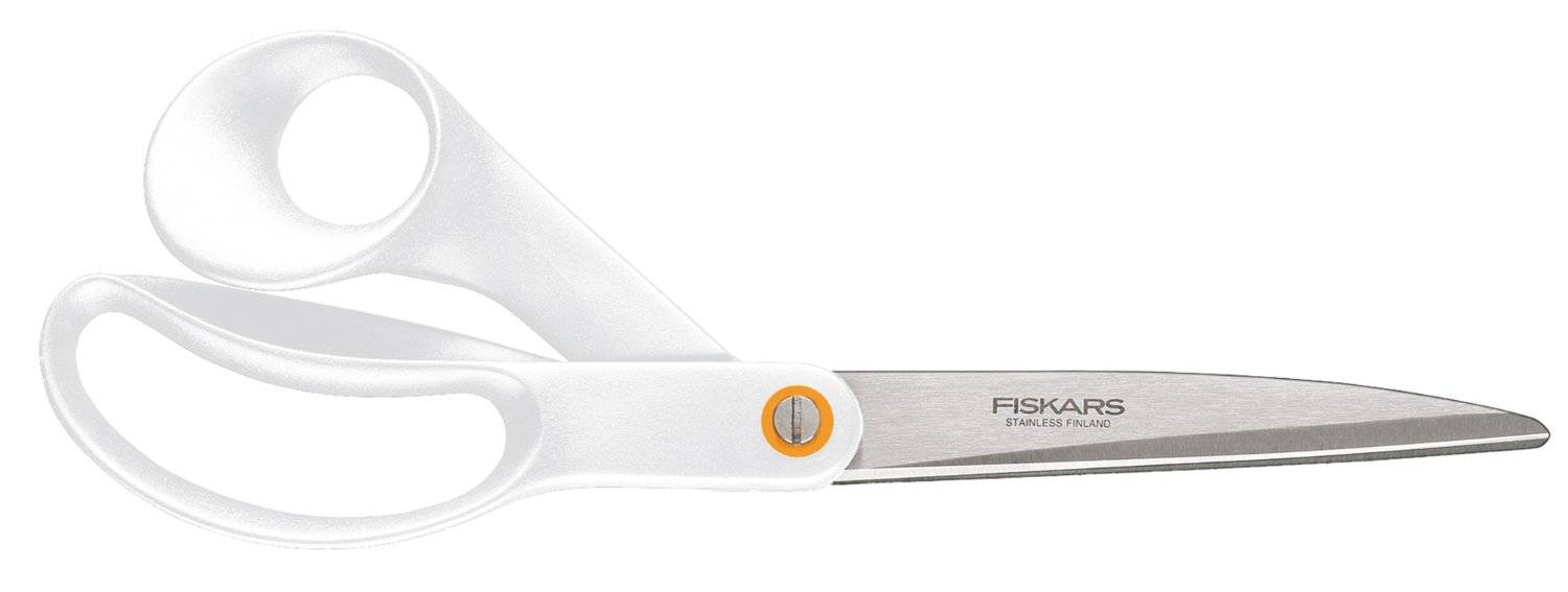 Fiskars - Ciseaux White Functional Form Universels Professionnels, droitiers 24cm