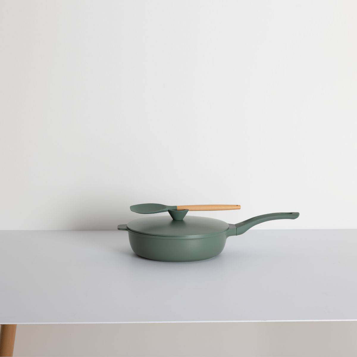 Sauteuse Avec Panier Vapeur "Kirk" 28cm Vert - Image 8