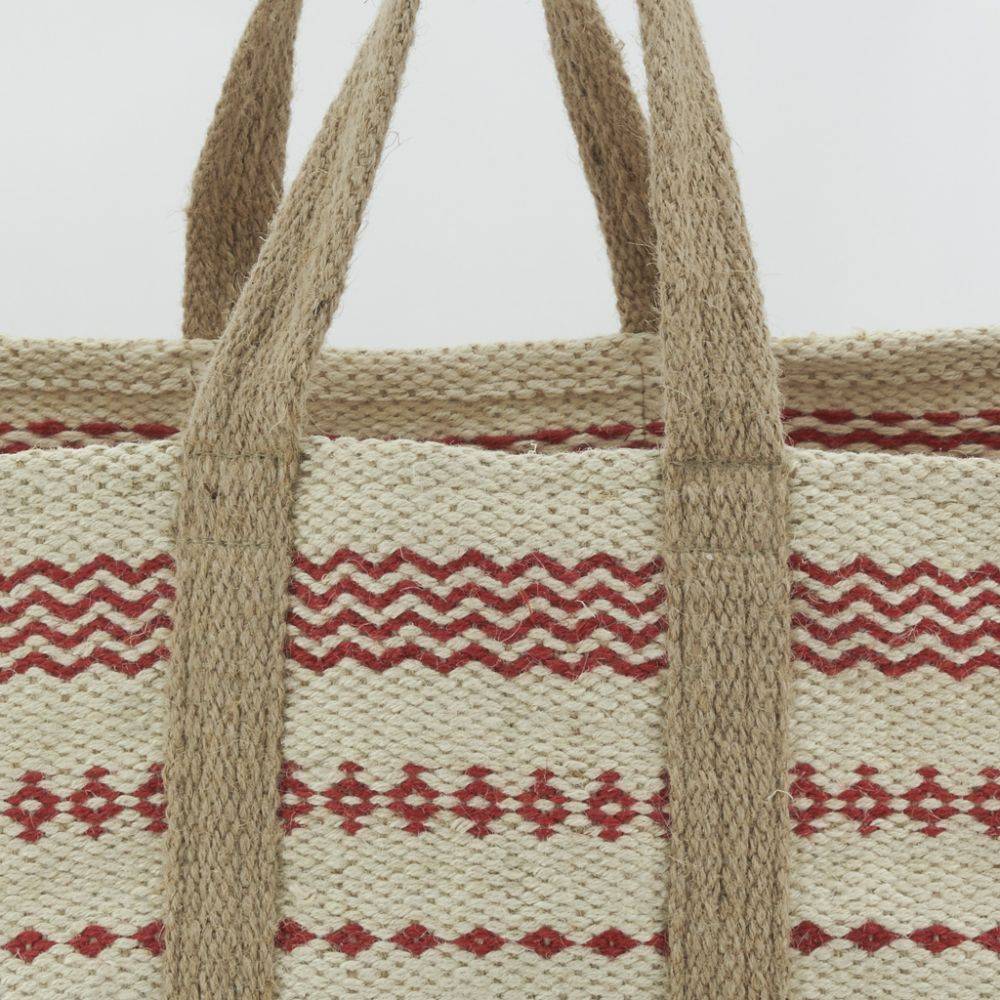 Aubry Gaspard - Sac à bûches en jute naturel et teinté - Image 4
