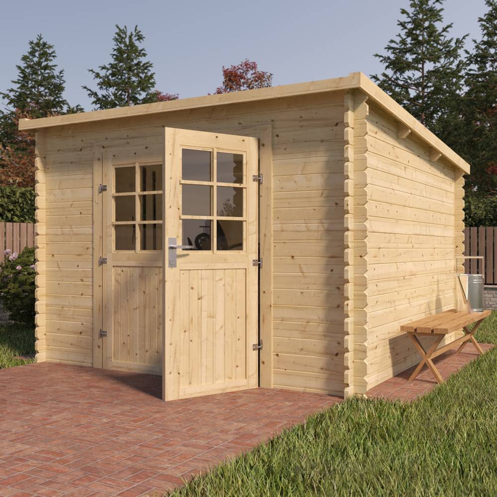 Eden Partenaire Jardin - Abri de jardin en bois 6m² mono pente - 2m98x2m48 - Image 1