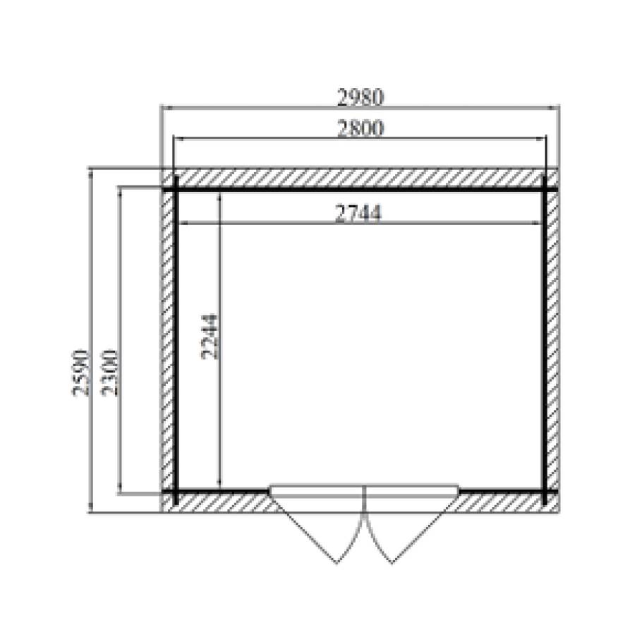 Eden Partenaire Jardin - Abri de jardin en bois 6m² mono pente - 2m98x2m48 - Image 5