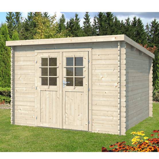 Eden Partenaire Jardin - Abri de jardin en bois mono pente de 7,40m² (2m98x2m48) - Image 1