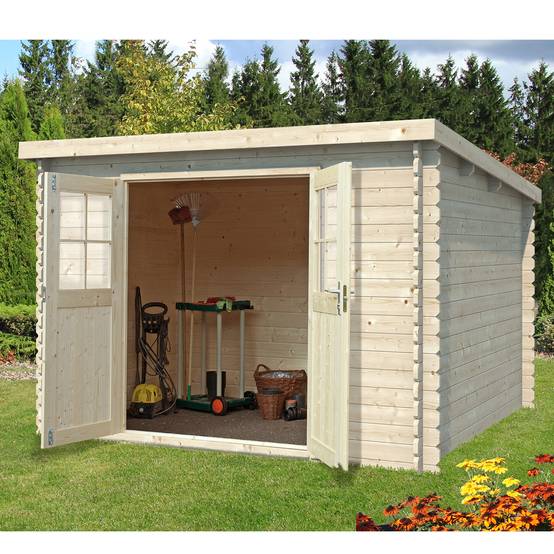 Eden Partenaire Jardin - Abri de jardin en bois mono pente de 7,40m² (2m98x2m48) - Image 2