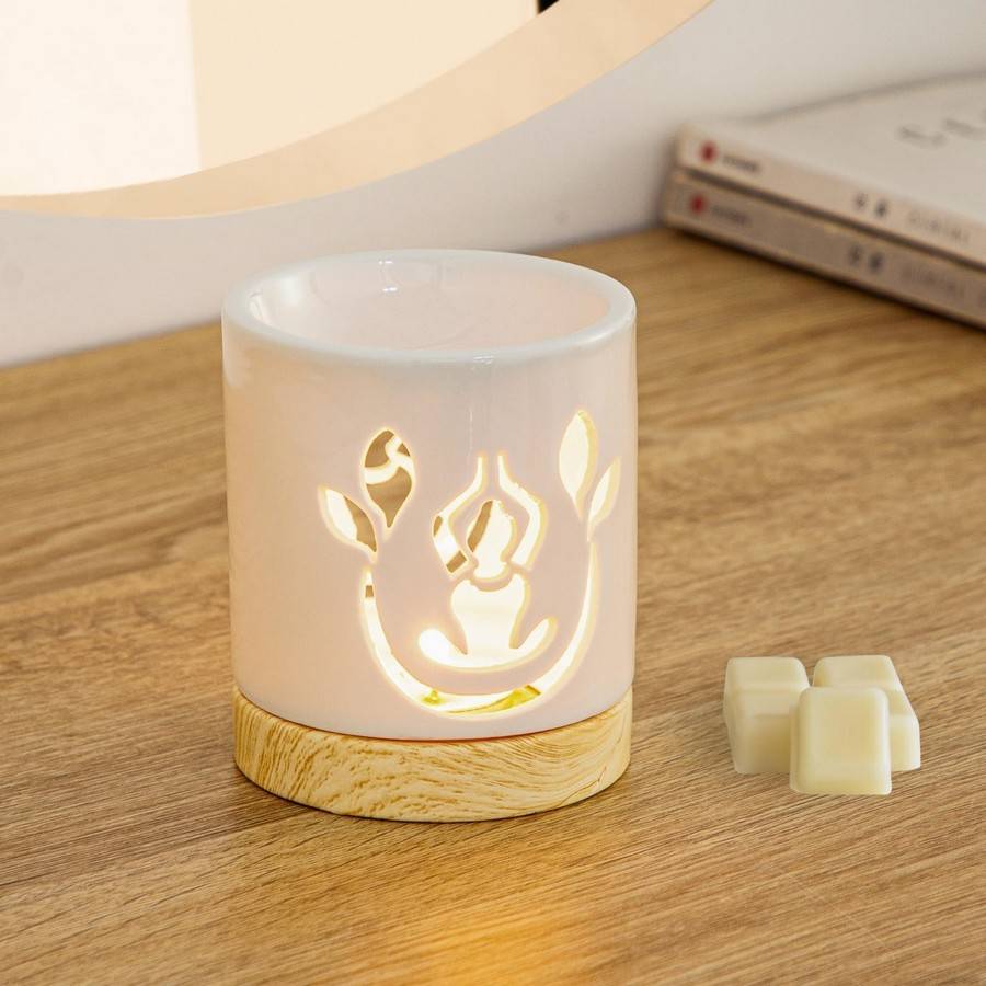 Brûle-Parfum Céramy Yogi - Atmosphère Parfumée - Objet Yoga Méditation -Brûleur Fondant Senteur- Cadeau - 50ml - H10,5cm – Zen'Arôme - Image 10
