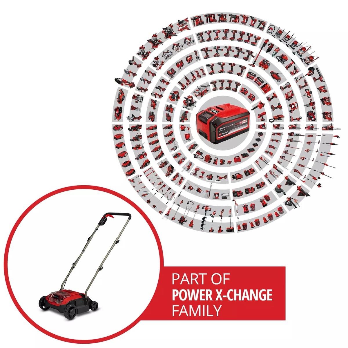 Einhell - Scarificateur sans fil GC-SC 18/28 DS Li - 28 cm -Solo sans batterie ni chargeur Einhell - Image 2