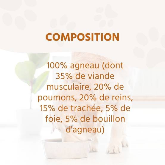 Wildfang - Wildfang - Agneau de nourriture humide Pure - Qualité du barf - 1 x 400g - Image 4